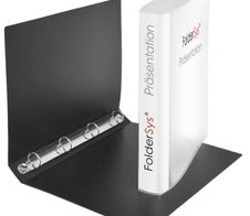 FolderSys Ringbuch 4-Ringe DIN A4 4 cm schwarz