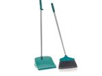 LEIFHEIT Kehrgarnitur mit langem Stiel Kunststoff, Aluminium türkis