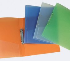 DONAU Ringbücher 2-Ringe DIN A4 3.4 cm weiß, blau, grün, orange