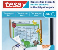 tesa doppelseitige Klebepads 1.1 cm  x 1.1 cm transparent