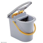 VERMOP Salmon Putzeimer 15,0 l grau, gelb
