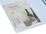EICHNER Präsentationsringbuch 4-Ringe DIN A4 2.5 cm blau-transparent