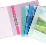 EICHNER Präsentationsringbuch 4-Ringe DIN A4 2.5 cm rot-transparent