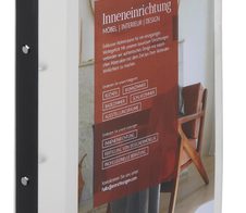 EICHNER Präsentationsringbuch 2-Ringe DIN A4 2.5 cm grau-transparent