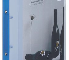 EICHNER Präsentationsringbuch 2-Ringe DIN A4 2.5 cm blau-transparent