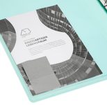 EICHNER Präsentationsringbuch 2-Ringe DIN A4 2.5 cm grün-transparent