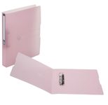 herlitz Ringbuch 2-Ringe DIN A4 3.8 cm rosa-transparent