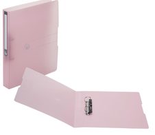 herlitz Ringbuch 2-Ringe DIN A4 3.8 cm rosa-transparent