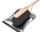 Peggy Perfect® Kehrgarnitur Edelstahl, Holz, Kunsthaar silber