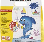 EBERHARD FABER Bad-Buntstifte 5 x Kreiden, 5 x Motivschablonen, 1 x Schwamm, 3 x Badefarben, 2 x Kinsterbände