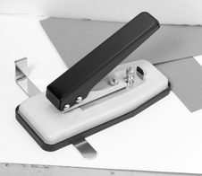 LMG Locher für Ausweishalter grau-schwarz