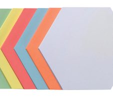 FRANKEN Moderationskarten 16,5 x 19,0 cm grün, gelb, rot, blau, orange, weiß