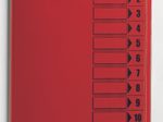 bene Ordnungsmappe DIN A4 12-Fach  rot