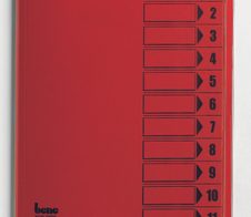 bene Ordnungsmappe DIN A4 12-Fach  rot