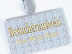 DURABLE Namensschilder transparent 9 cm x 5.4 cm