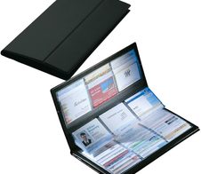 SIGEL Visitenkartenmappe schwarz
