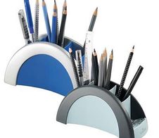 DURABLE Stiftehalter 20,5 x 9,0 x 8,0 cm silber/blau