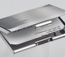 SIGEL Visitenkartenetui 95 x 7 x 62 mm silber