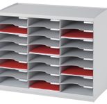 PAPERFLOW Sortierstation DIN A4 24-Fach  lichtgrau