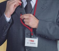 DURABLE Namensschilder rot 9 cm x 6 cm