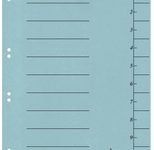 bene Trennblätter DIN A4 250 g/m² blau