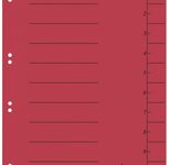 bene Trennblätter DIN A4 250 g/m² rot