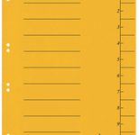 bene Trennblätter DIN A4 210 g/m² gelb