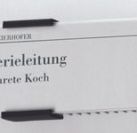 DURABLE Türschild 14,9 x 5,25 cm silber