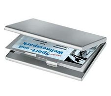 SIGEL Visitenkartenetui 92 x 10 x 63 mm silber