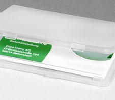 SIGEL Visitenkartenetui 100 x 10 x 70 mm transparent