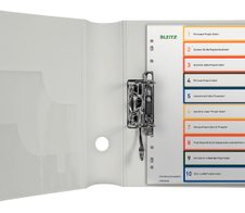 LEITZ Ordnerregister Vollformat, Überbreite 1-10 DIN A4