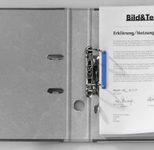 Top-Print Heftstreifen  für bis DIN A4 rot