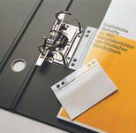 VELOFLEX Heftstreifen, selbstklebend  für bis DIN A4 transparent