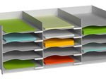 PAPERFLOW Sortierstation DIN A4 15-Fach  lichtgrau