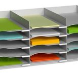 PAPERFLOW Sortierstation DIN A4 15-Fach  lichtgrau