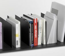 PAPERFLOW Buchstütze 85,8 x 32,3 x 23,3 cm schwarz