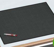styro Schneidematte 60,0 x 45,0 cm grün/schwarz