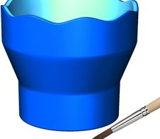 FABER-CASTELL Wasserbecher blau