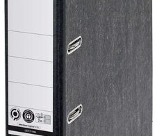 LEITZ Doppelordner 2x A5 quer Karton schwarz