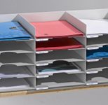 PAPERFLOW Sortierstation DIN A4+ 15-Fach  lichtgrau