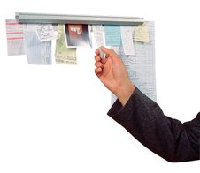 Catch-ball Klemmleiste Infoboard  100 cm selbstklebend, Wandmontage weiß