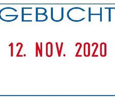 COLOP Datumstempel mit Text Printer 260/L3 "GEBUCHT"