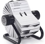DURABLE Telefon-/Adress-Rollkartei schwarz, für 500 Adress,- Telefonkarten