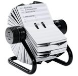 DURABLE Telefon-/Adress-Rollkartei silbergrau, für 500 Adress,- Telefonkarten