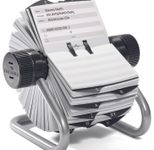 DURABLE Telefon-/Adress-Rollkartei silbergrau, für 500 Adress,- Telefonkarten