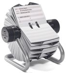 DURABLE Telefon-/Adress-Rollkartei silbergrau, für 500 Adress,- Telefonkarten