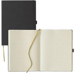Lediberg Notizbuch ca. DIN A4 kariert, 240 Seiten schwarz