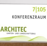 SignSystems® Türschild 15,0 x 10,5 cm silber