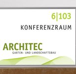 SignSystems® Türschild 15,0 x 11,0 cm silber