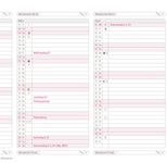 CHRONOPLAN Kalendereinlage 2024 Midi Jahresplan